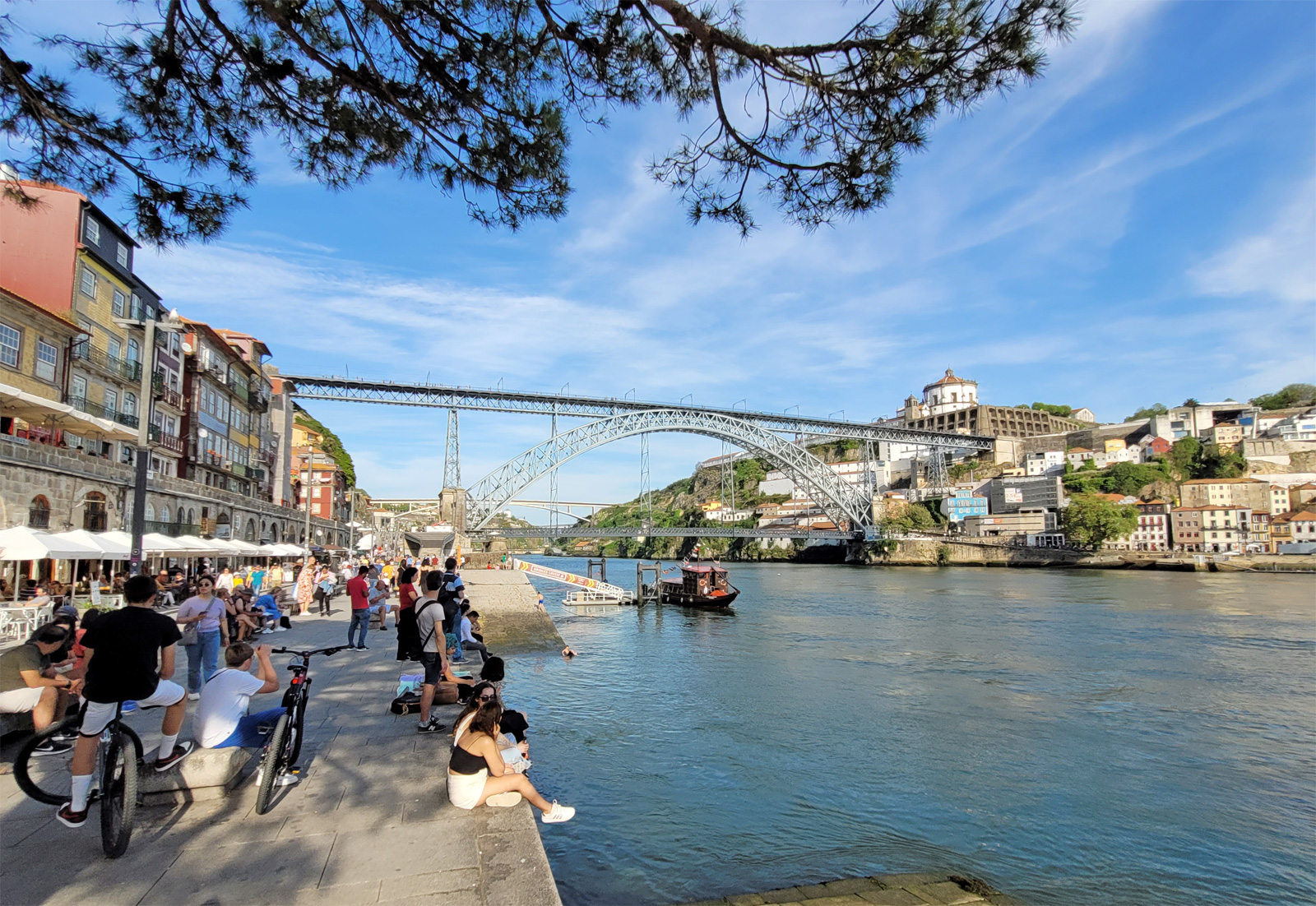 Zona da Ribeira no Porto
